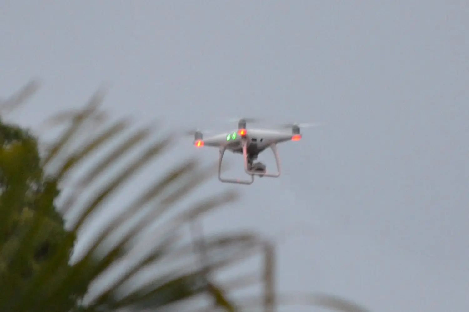 Drone Hovering With Mounted Camera