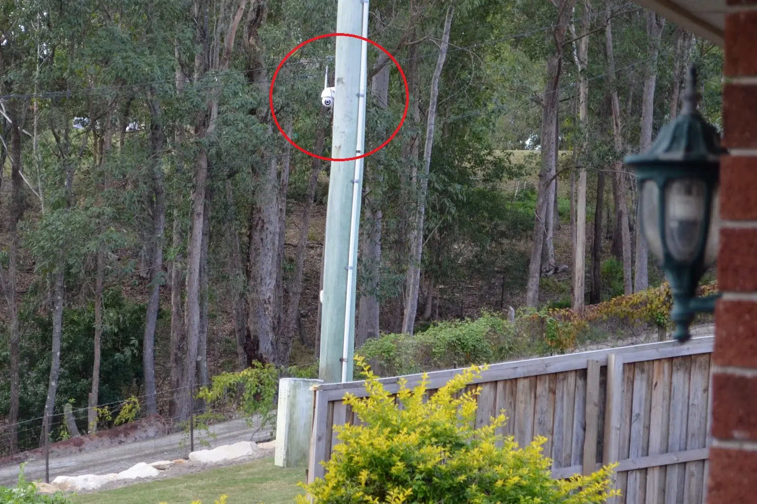 Locals Keeping An Eye On Our Yard With Powerpole Mounted CCTV