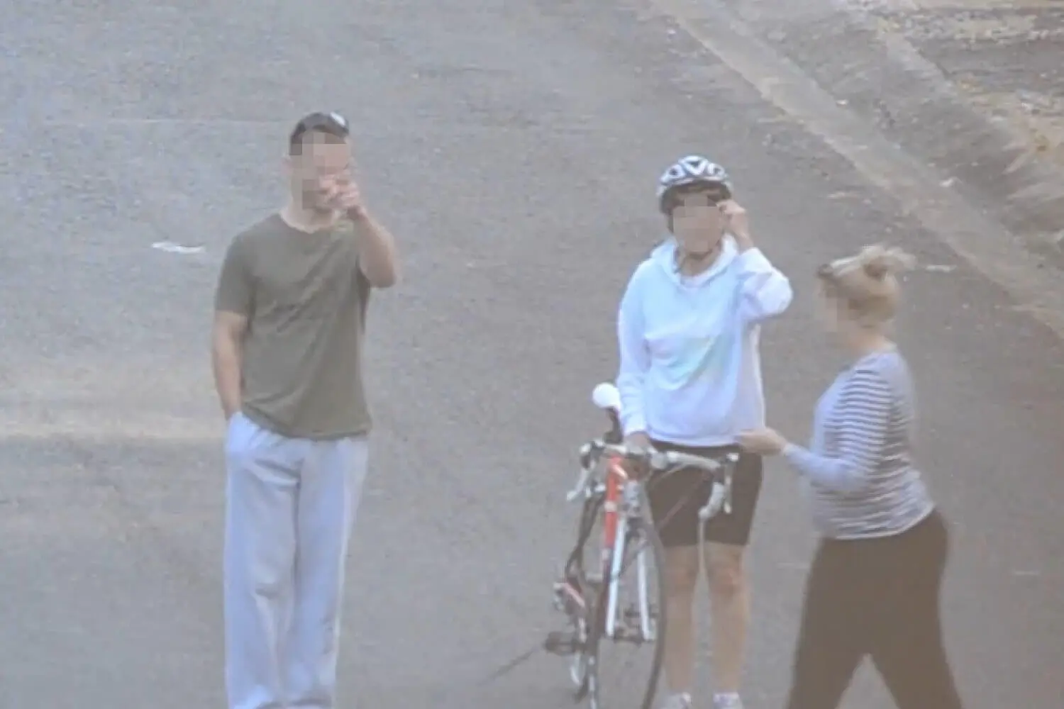 Familiar Face Chatting To Couple
