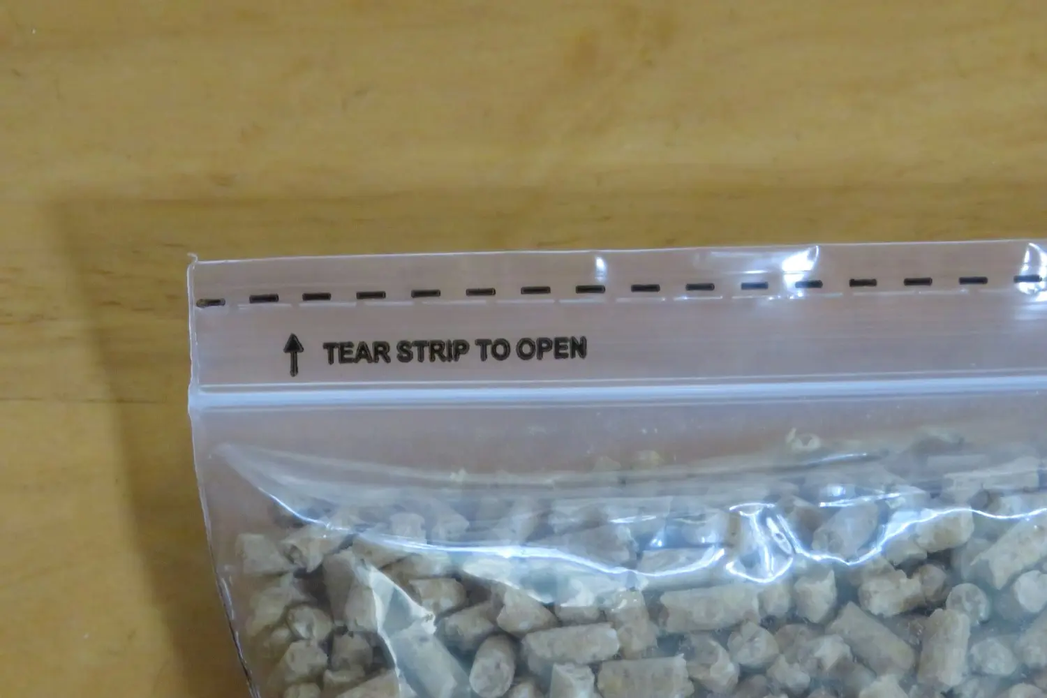 Tearing Strip To Open Contents